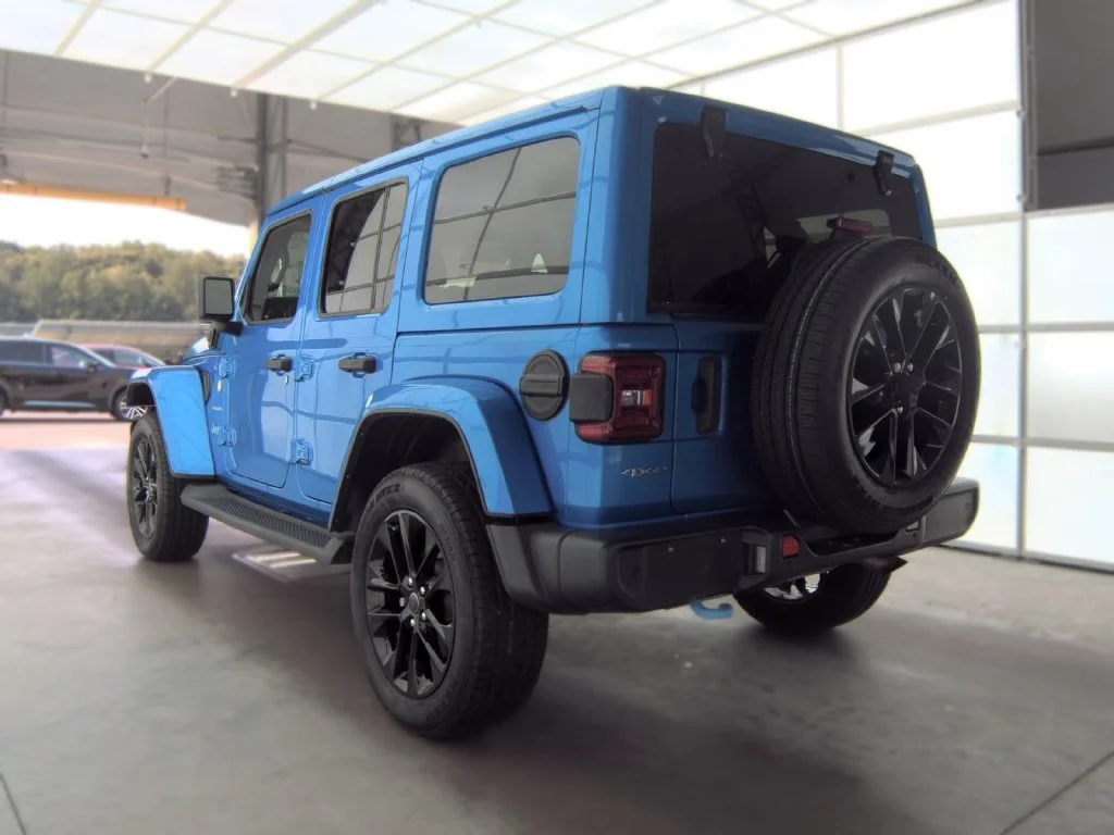 Used 2024 Blue Jeep Sahara 4xe image 4