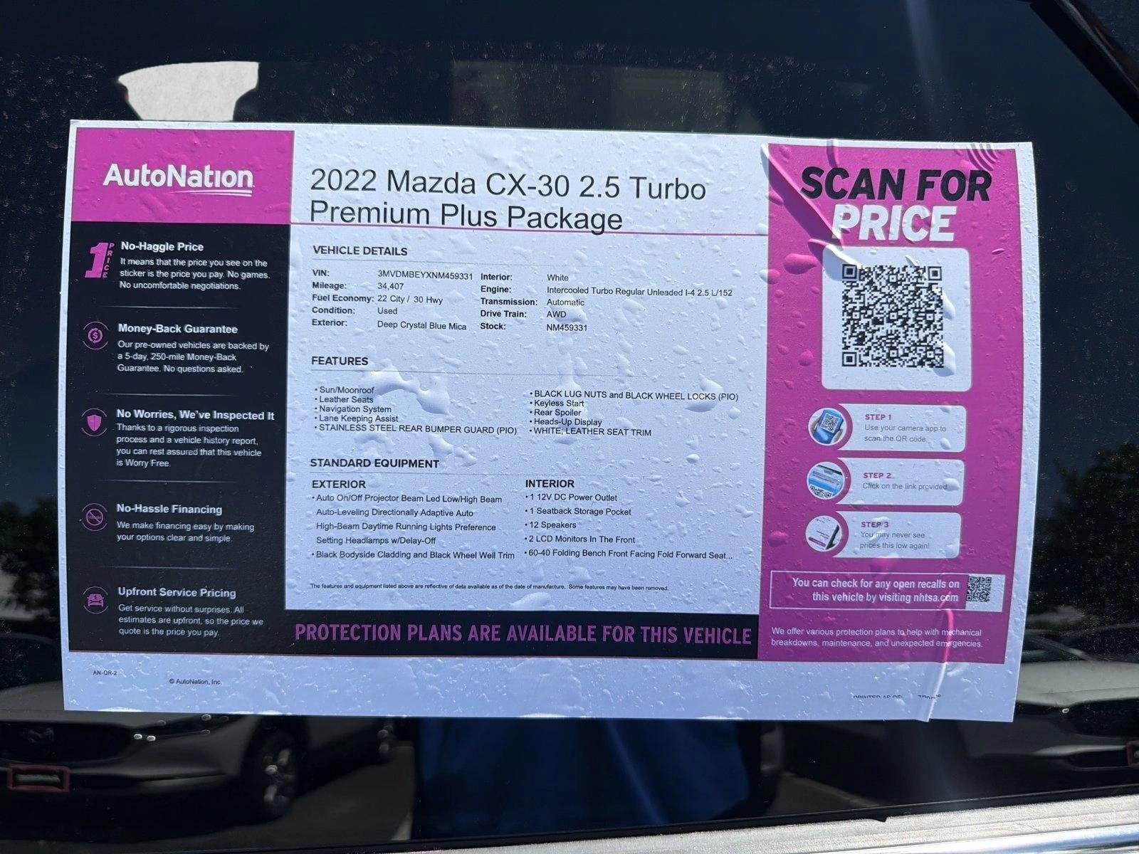Certified Used 2022 Deep Crystal Blue Mica Mazda 2.5 Turbo Premium Plus Package image 20