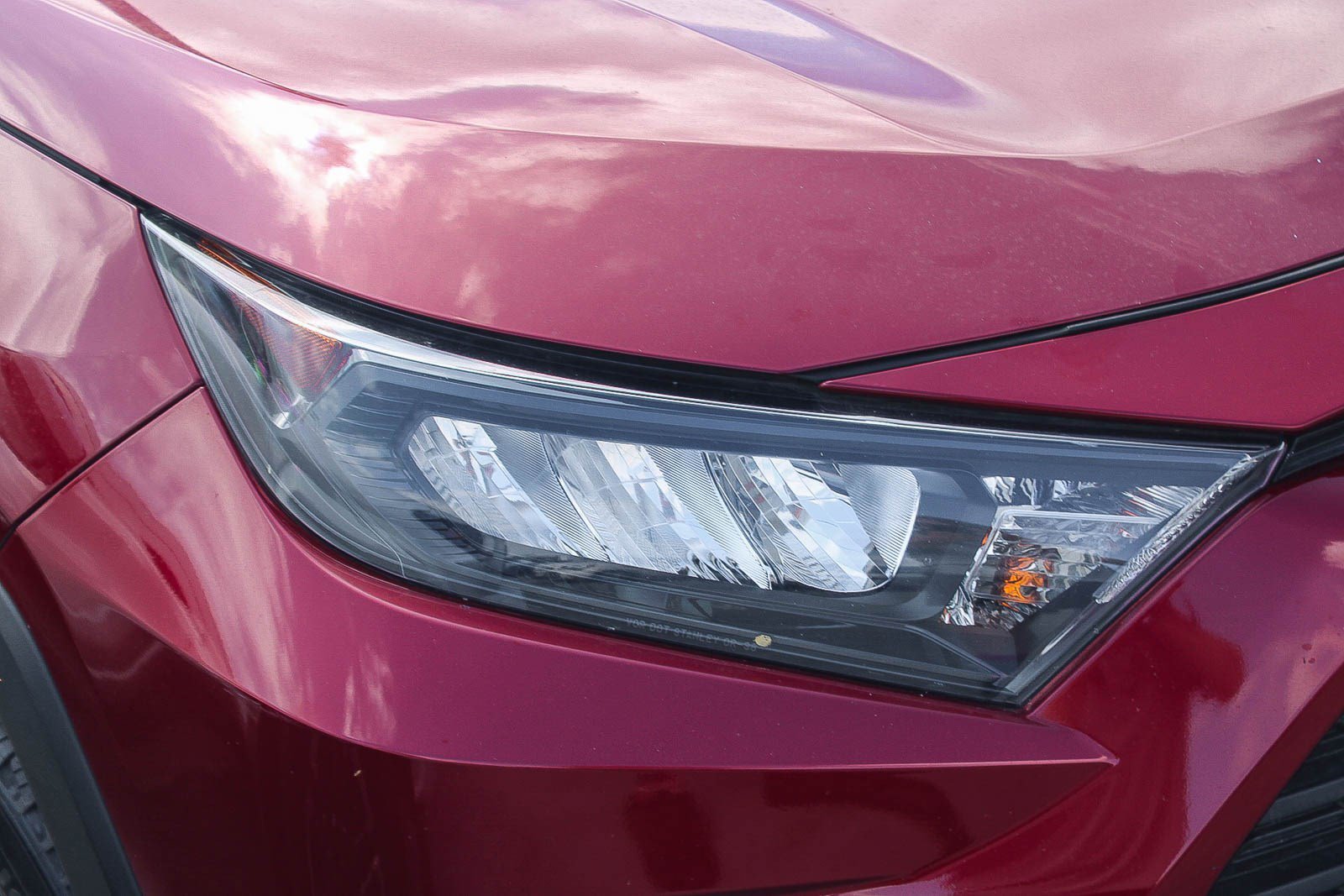 Certified Used 2022 Ruby Flare Pearl Toyota LE image 2