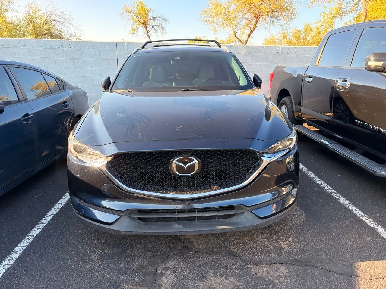 Used 2020 Deep Crystal Blue Mica Mazda Grand Touring image 2