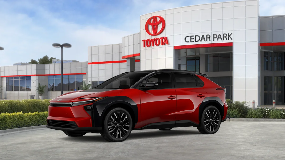 New 2026 Supersonic Red with Midnight Black Metallic roof Toyota Limited image 27