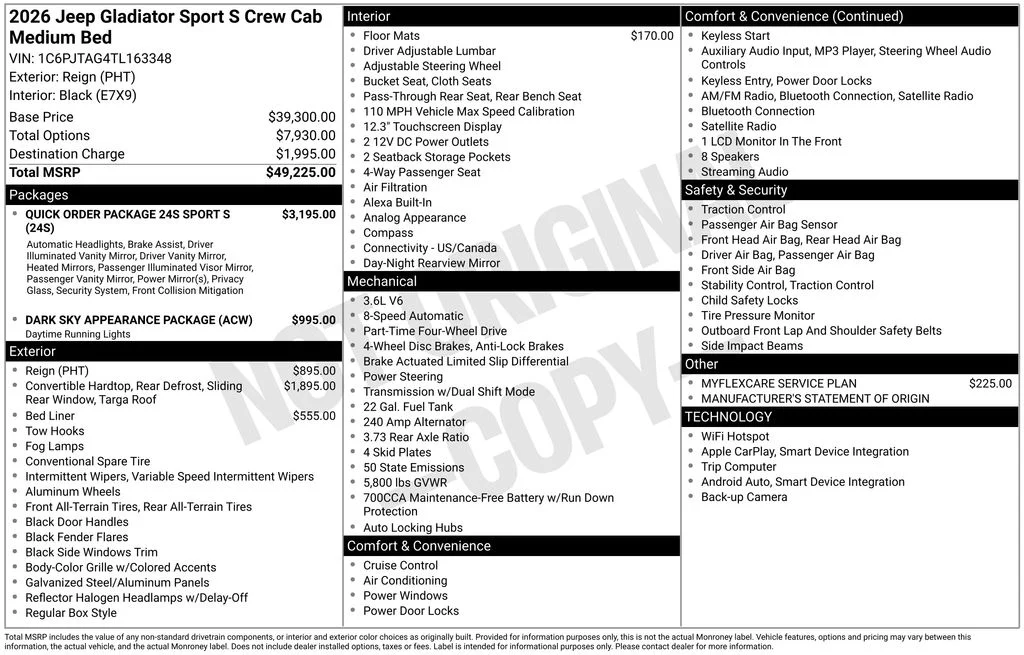 New 2026 Reign Jeep Sport S image 9