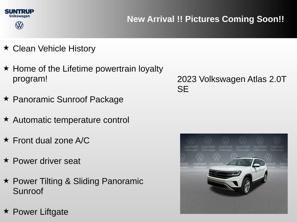 Used 2023 White Volkswagen 2.0T SE w/Technology image 6