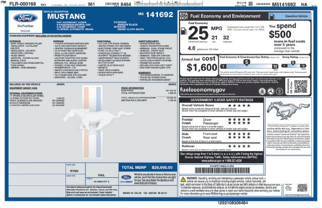 Certified Used 2021 Shadow Black Ford EcoBoost image 6