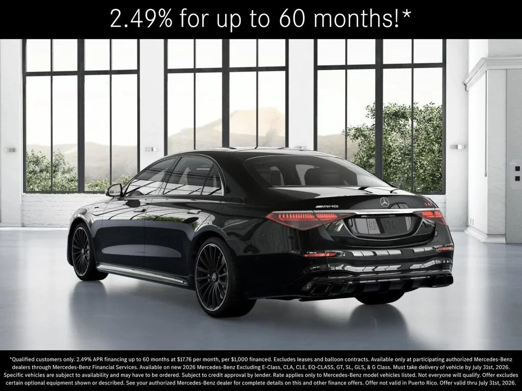 New 2026 Obsidian Black Metallic Mercedes-Benz AMG® S 63 E 4MATIC Sedan image 70