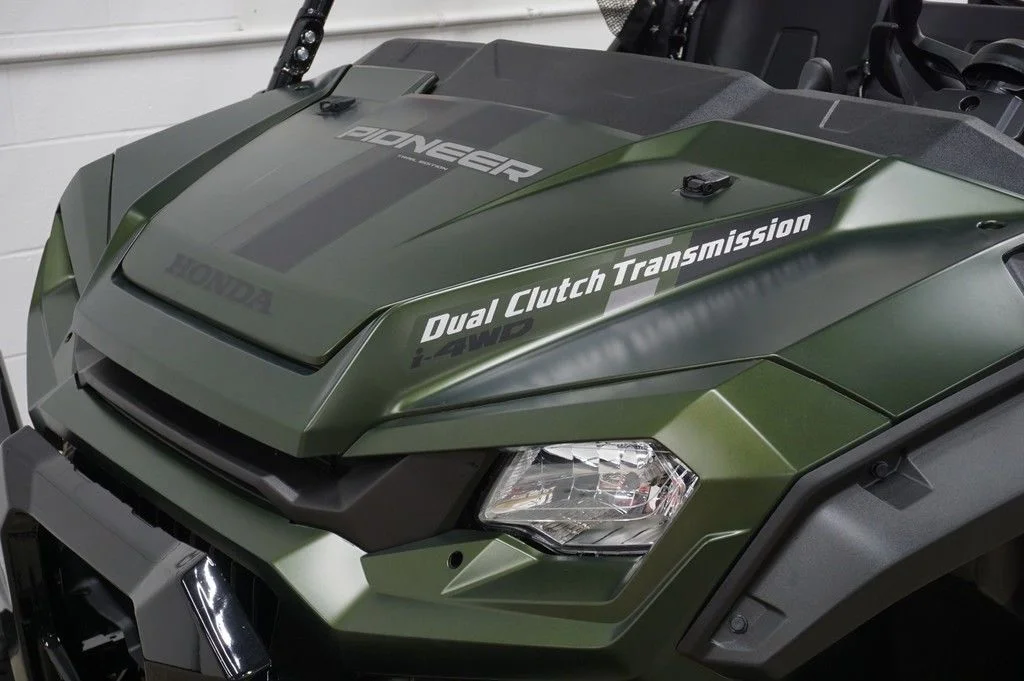 New 2025 MATTE GREEN METALLIC Honda Powersports Trail image 8