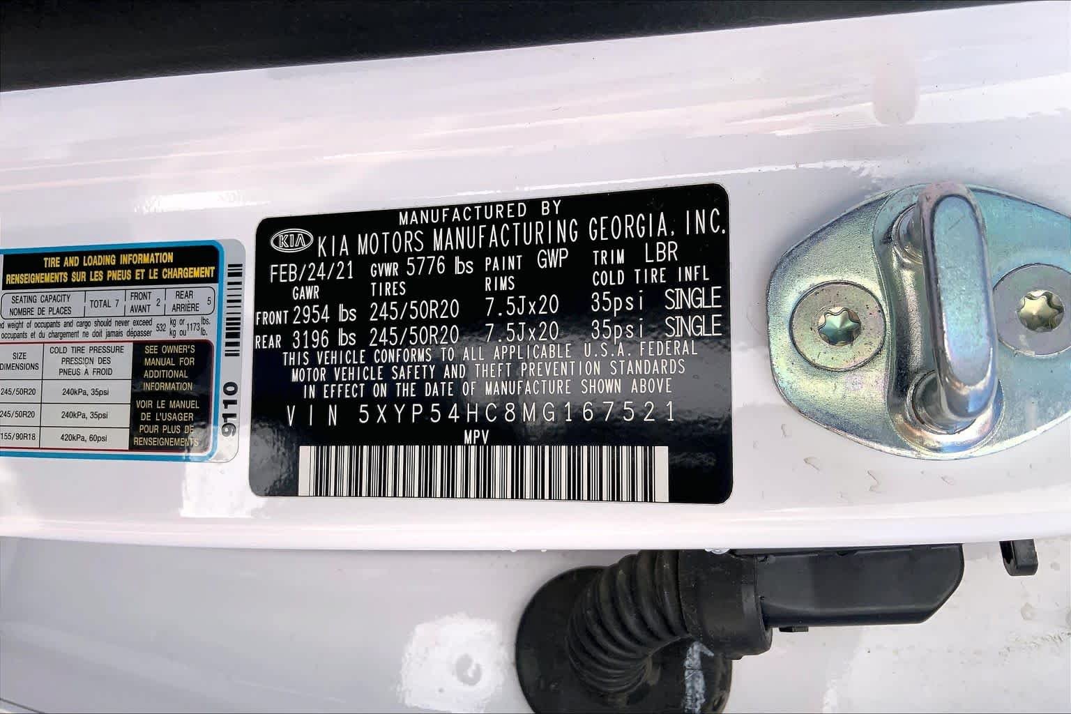 Used 2021 Glacial White Pearl Kia SX image 37