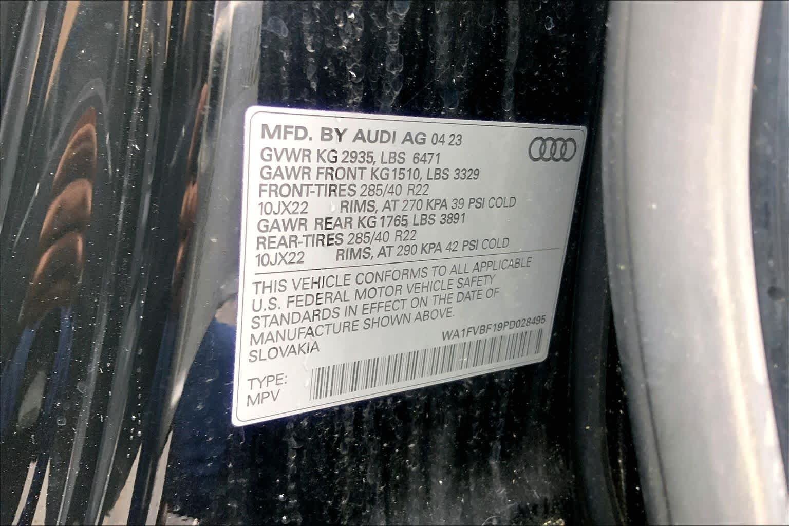 Used 2023 Mythos Black Metallic Audi Prestige image 33