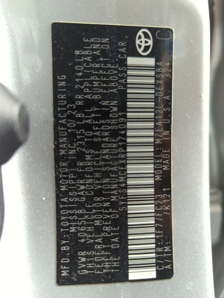 Used 2024 Classic Silver Metallic Toyota SE image 24