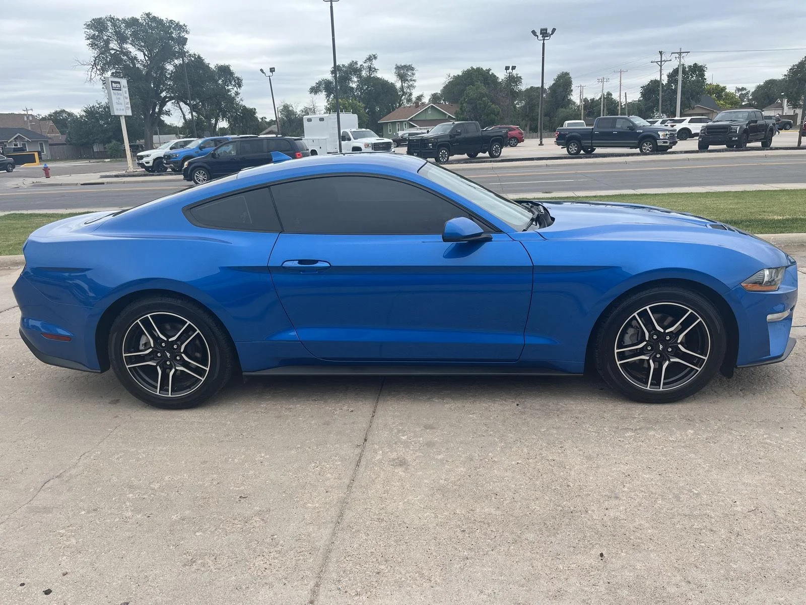 Used 2021 Velocity Blue Metallic Ford EcoBoost image 5