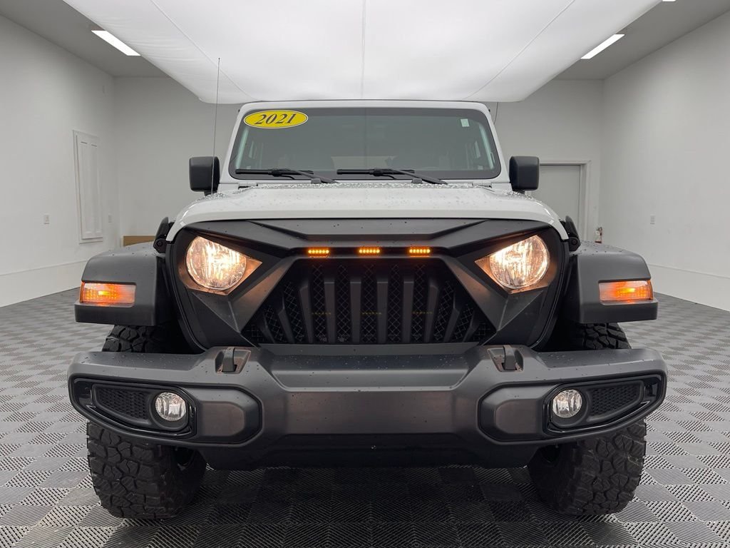 Used 2021 Bright White Clearcoat Jeep Unlimited Willys image 11