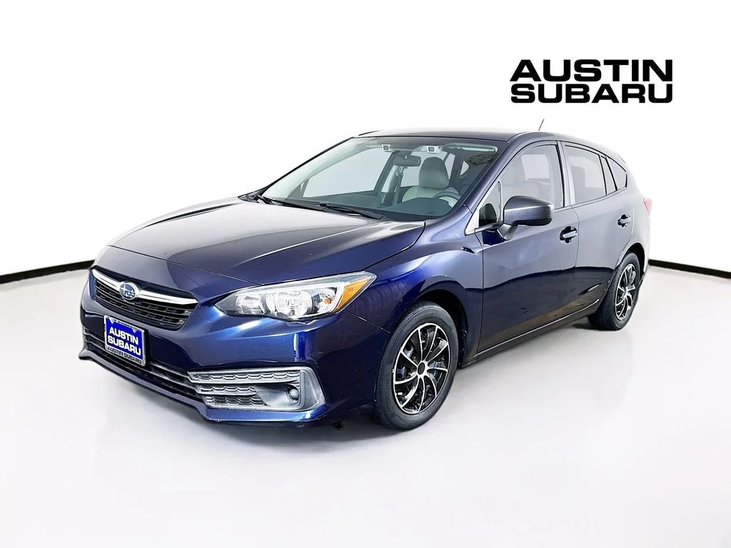 Used 2021 Blue Subaru Base image 3