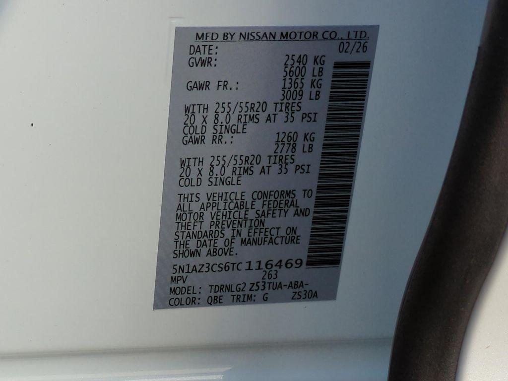 New 2026 Everest White Pearl TriCoat Nissan SL image 27