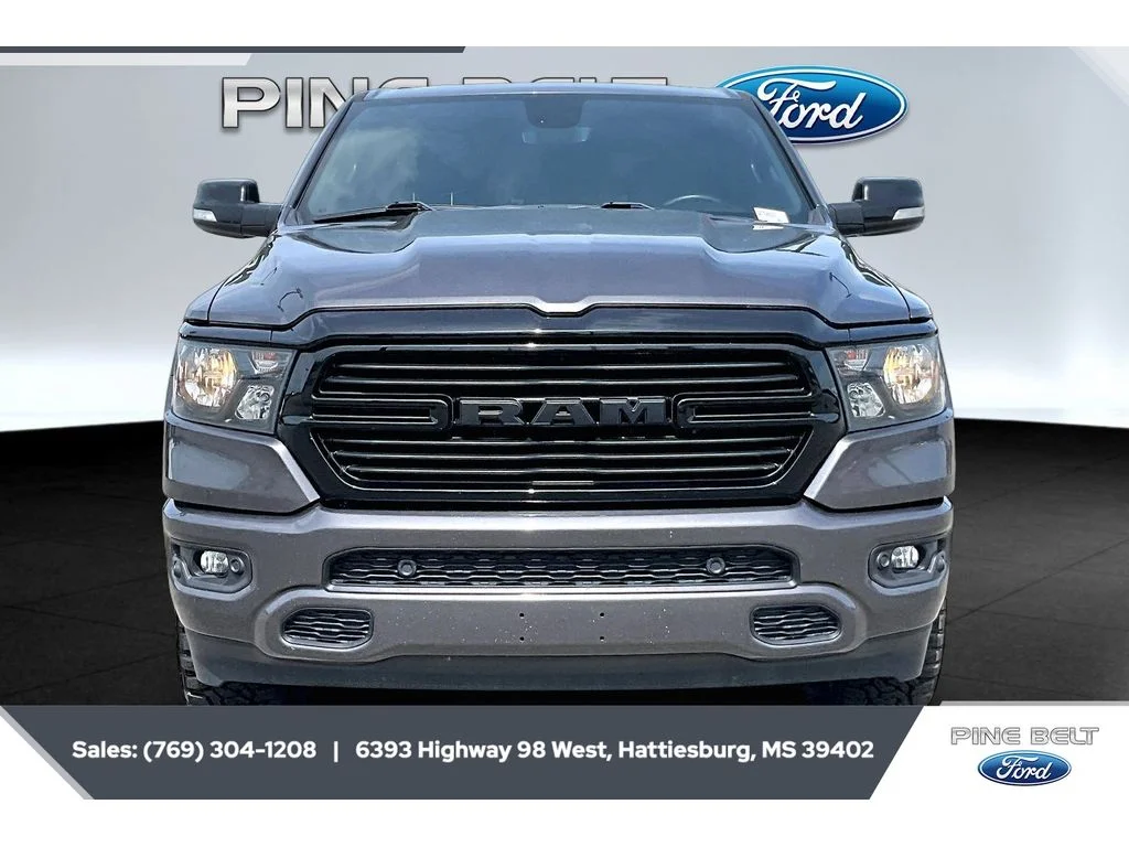Used 2021 Granite Crystal Clearcoat Metallic Ram Big Horn image 3