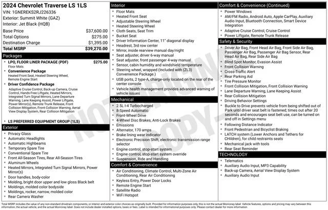 2024 Chevrolet Traverse LS