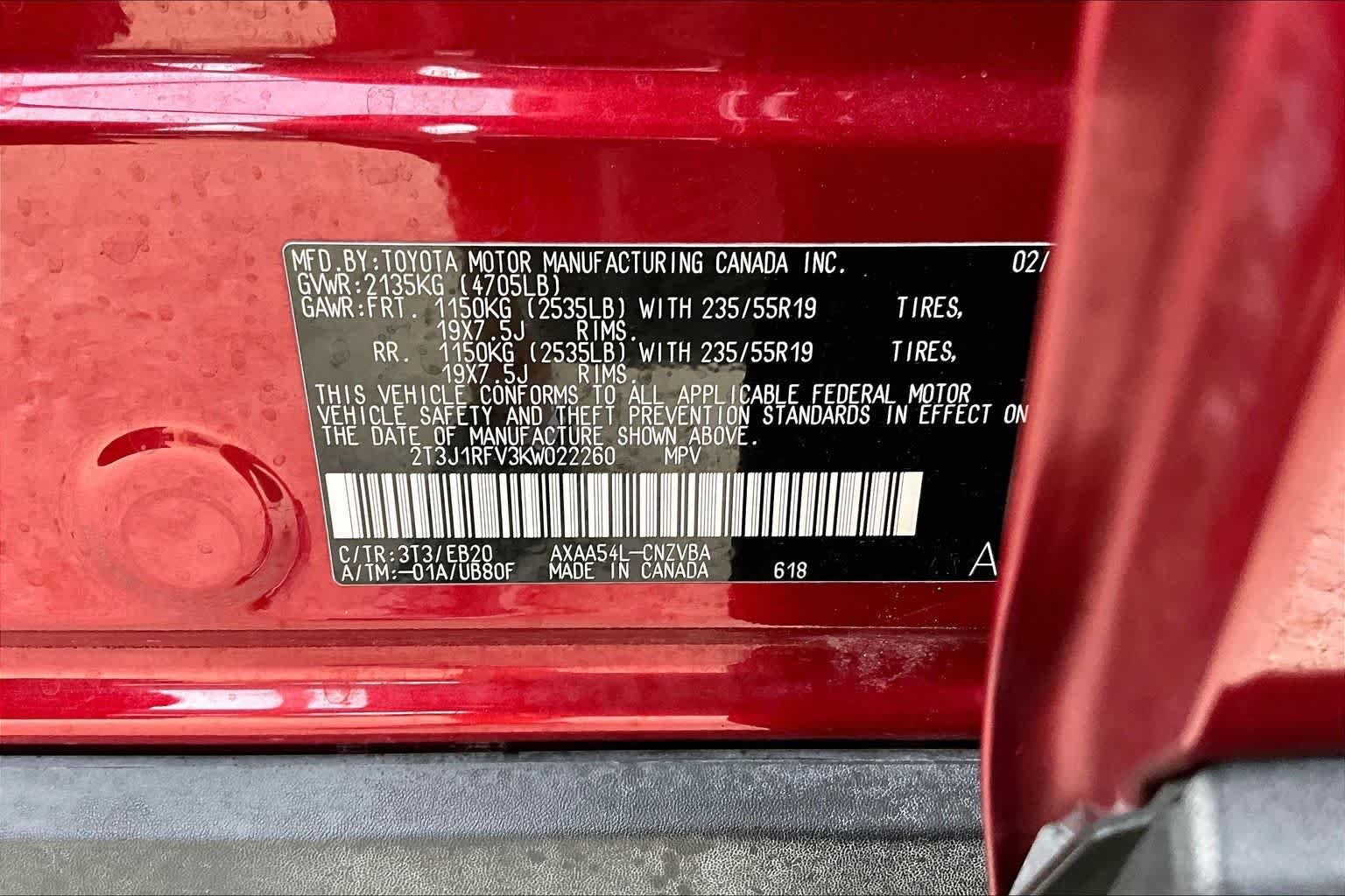 Used 2019 Ruby Flare Pearl Toyota Adventure image 35