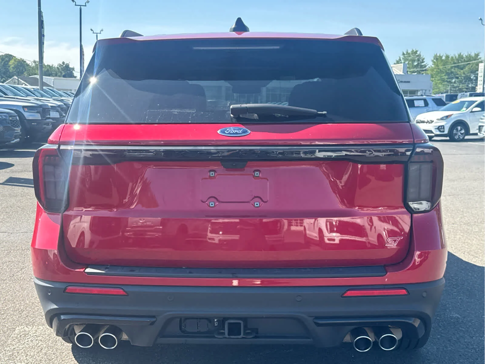Used 2025 Rapid Red Metallic Tinted Clearcoat Ford ST image 3