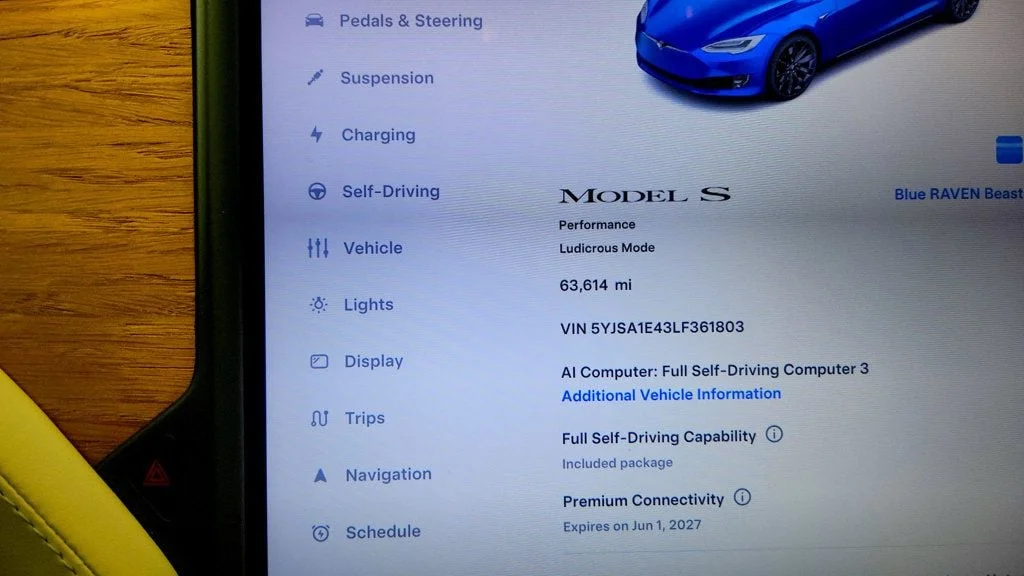 Used 2020 Deep Blue Metallic Tesla AWD Performance w/ Full Self-Driving & 21