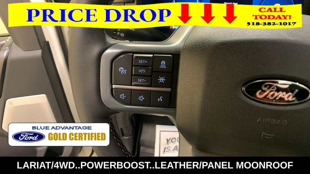 Certified Used 2025 White Metallic Ford Lariat image 36