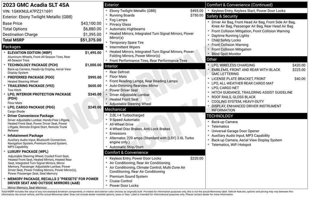 Used 2023 Black GMC SLT image 6