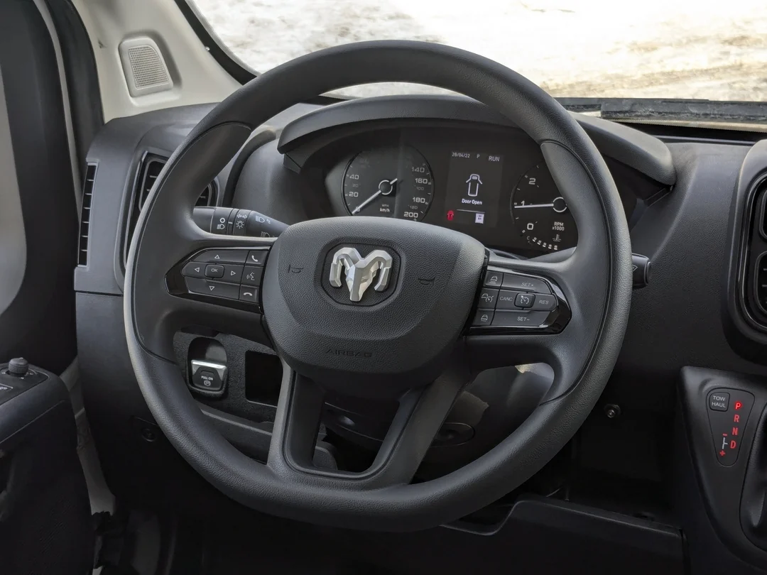 New 2026 White RAM Tradesman - - FWD - Super High Roof - Cargo Partition - Adaptive Cruise - Remote Start & More! image 15