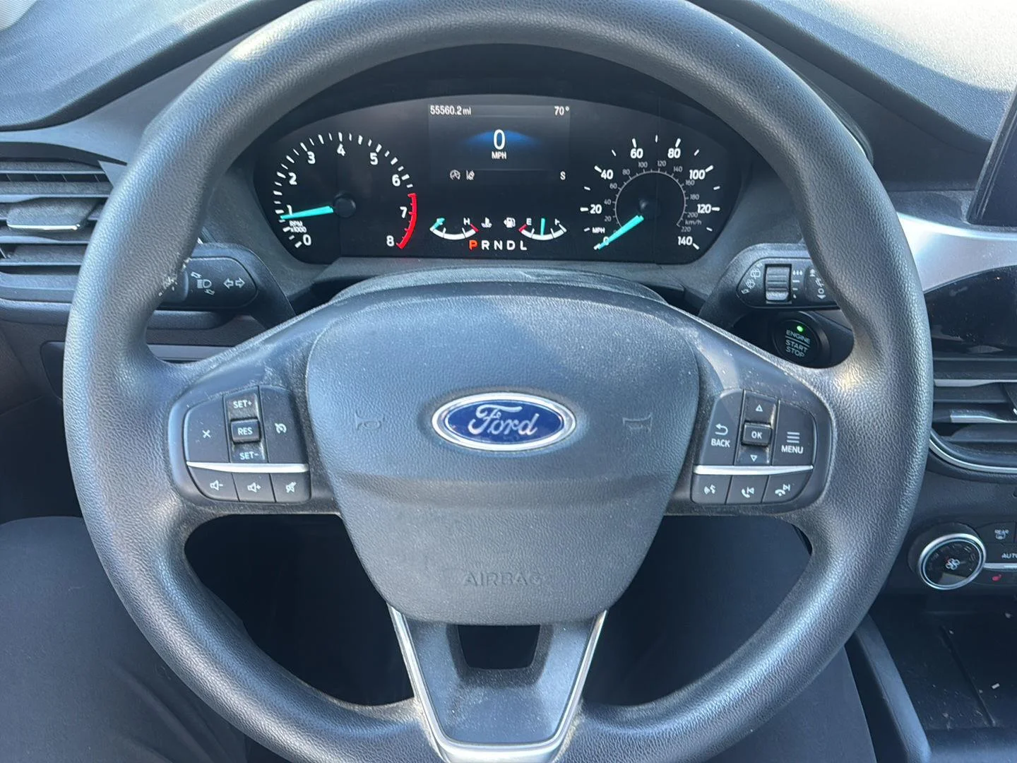 Used 2020 Rapid Red Metallic Tinted Clearcoat Ford SE image 2