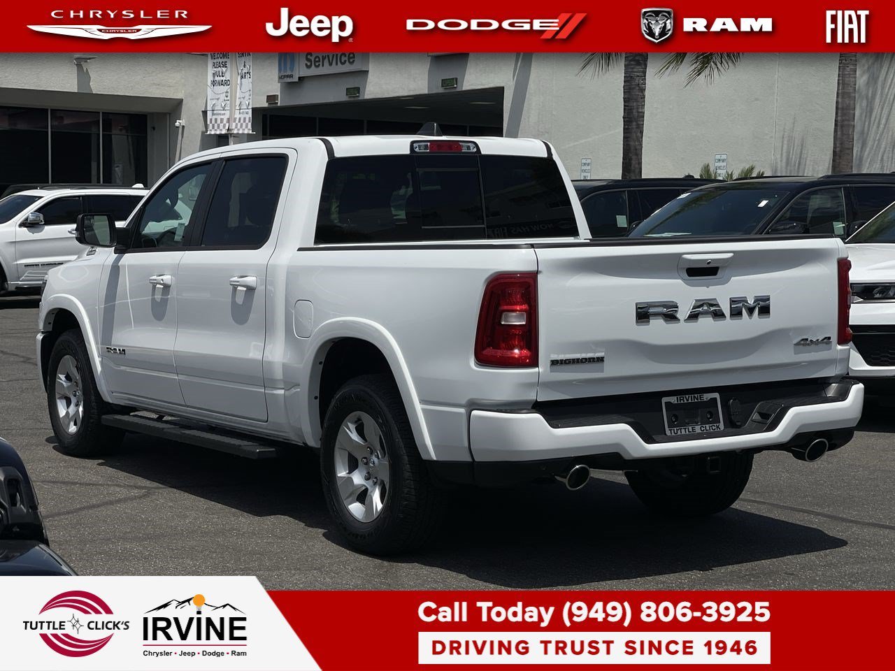 New 2026 Bright White Clear-Coat Exterior Paint RAM Big Horn image 4