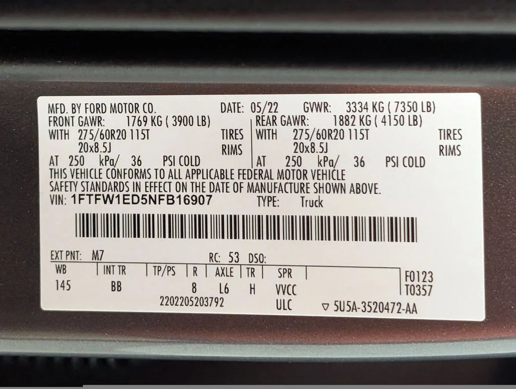 Certified Used 2022 Carbonized Gray Metallic Ford Platinum image 34