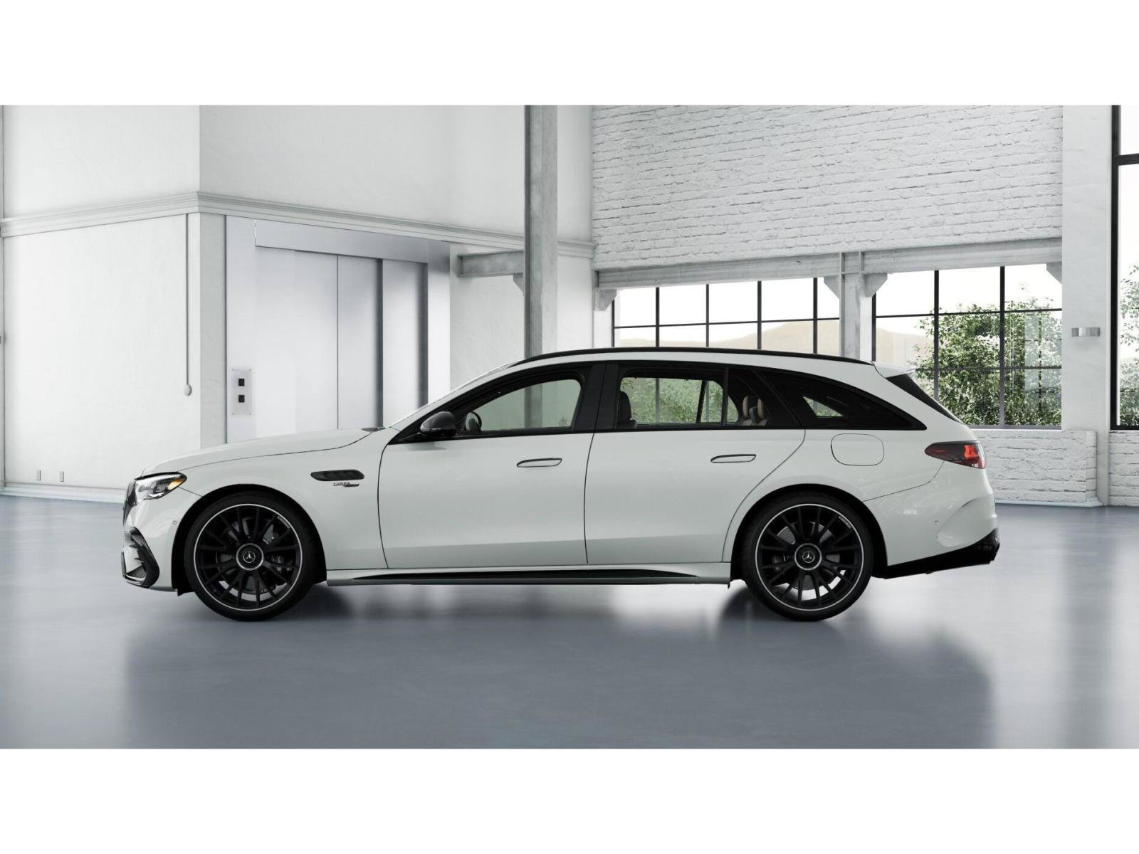 New 2027 MANUFAKTUR Moonlight White Metallic Mercedes-Benz AMG® E 53 Hybrid Wagon image 34