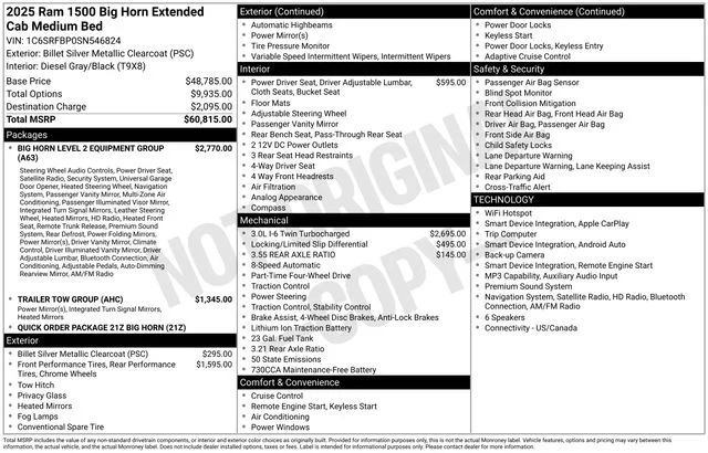 Used 2025 Silver Ram Big Horn/Lone Star image 30