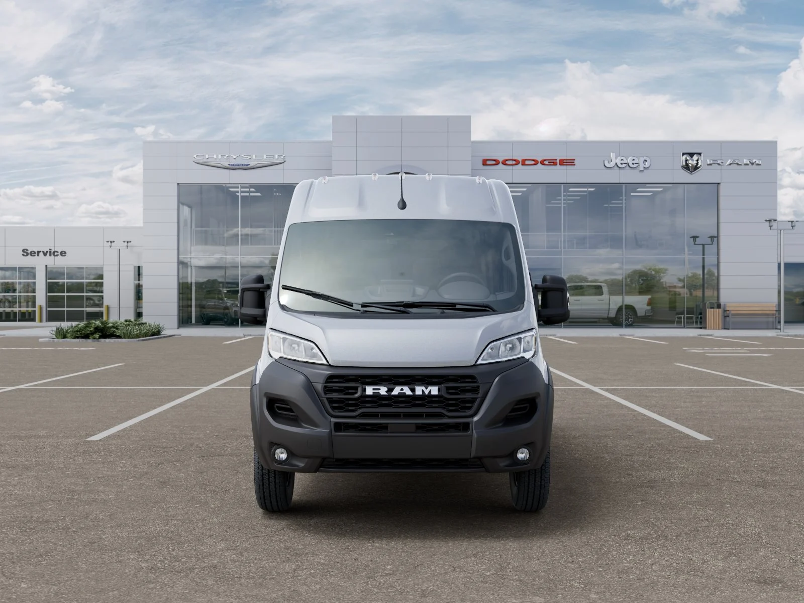 New 2026 Bright Silver Metallic Clearcoat RAM High Roof image 33