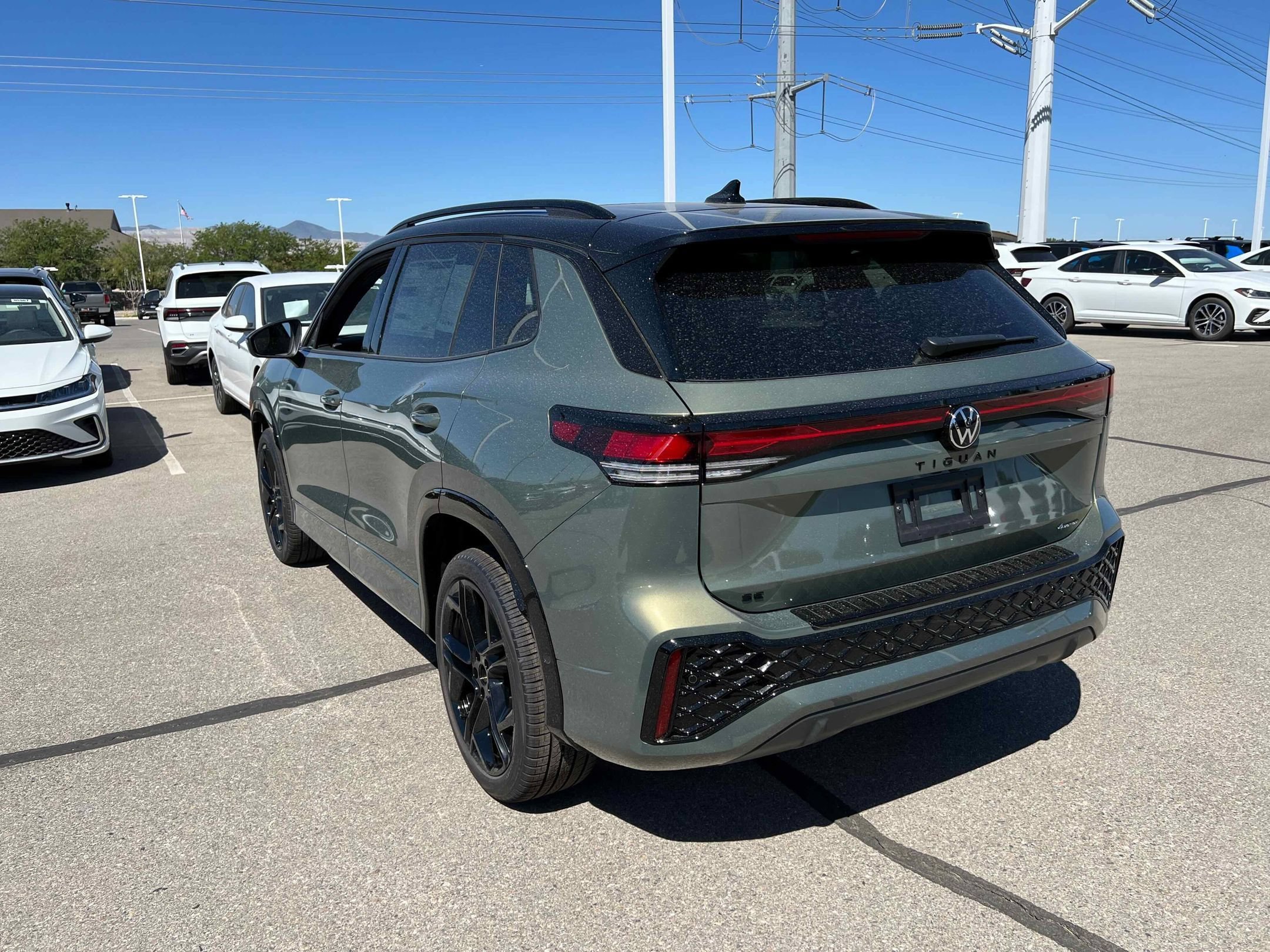New 2025 Green Volkswagen SE R-Line Black image 12