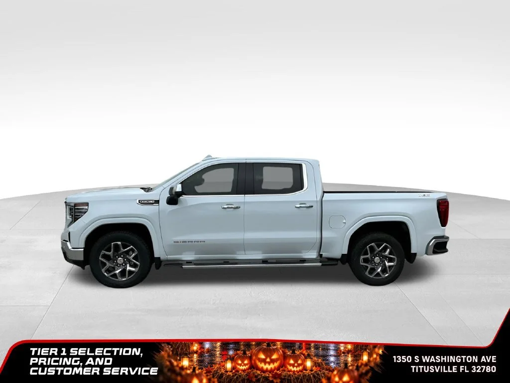New 2026 Glacier White Tricoat GMC SLT image 3