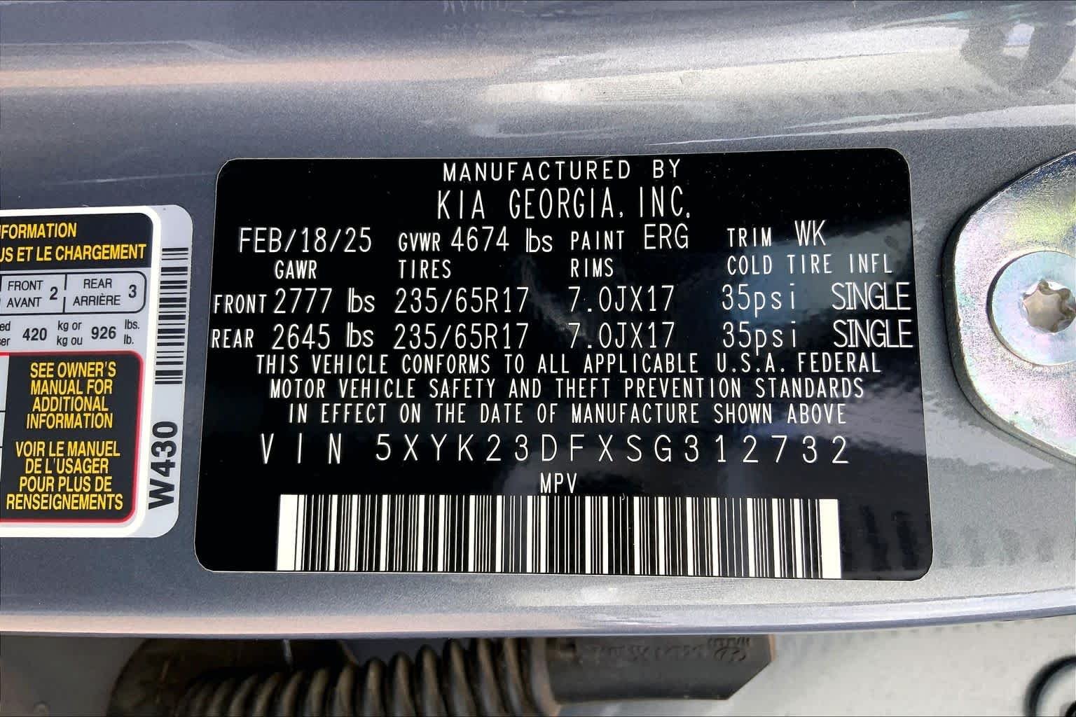 Used 2025 Everlasting Silver Kia LX image 36