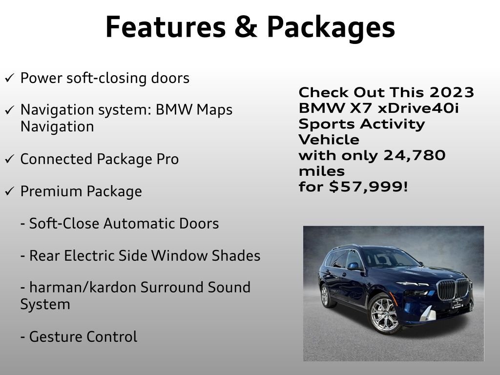 Used 2023 Blue BMW xDrive40i image 12