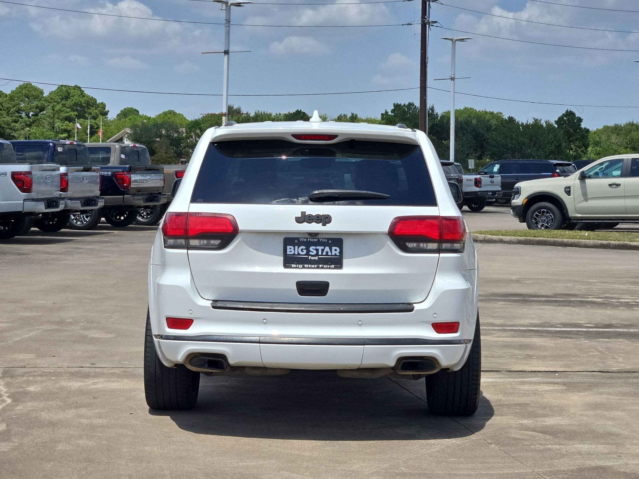 Used 2021 Bright White Clearcoat Jeep Overland image 4