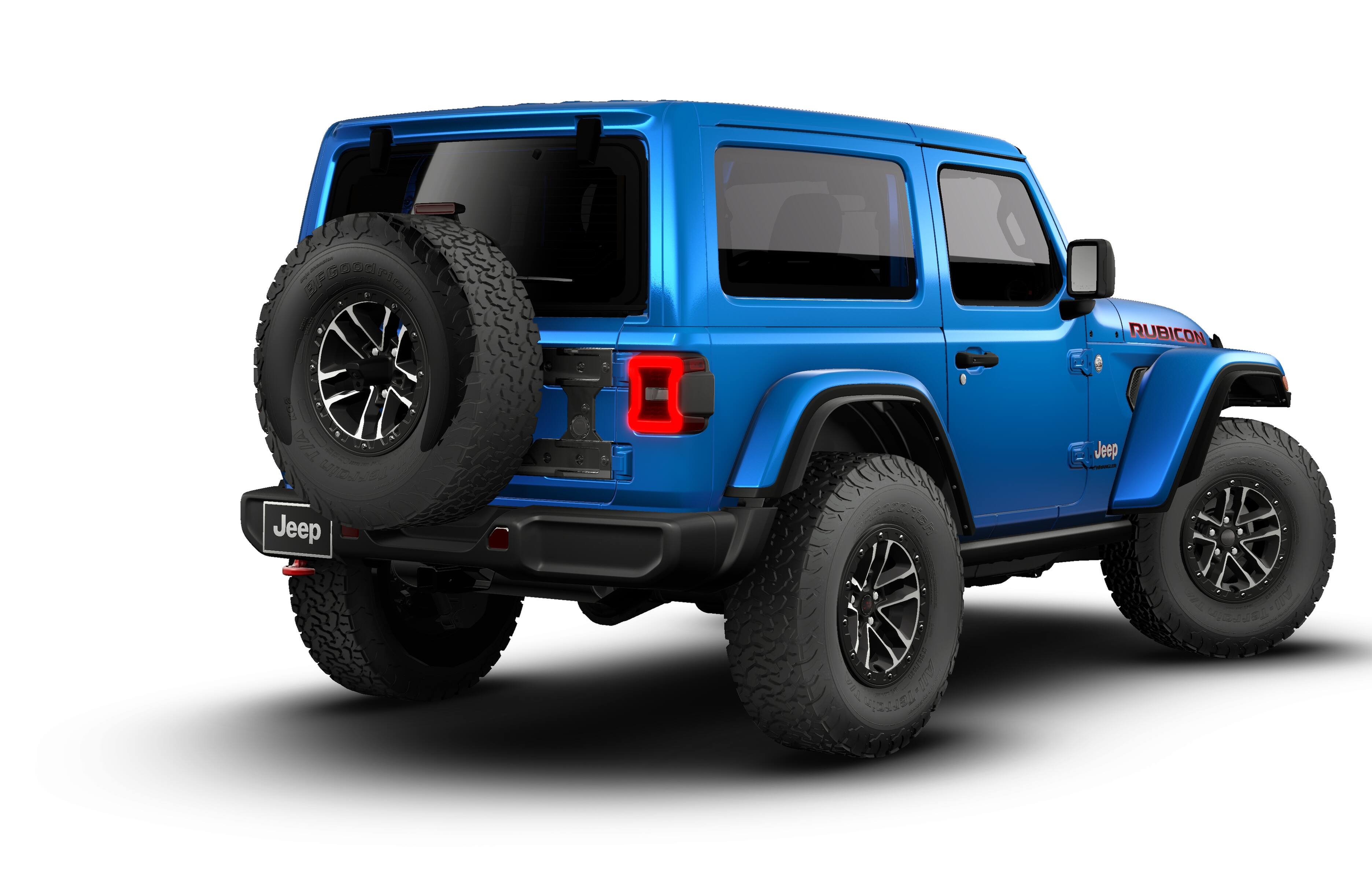 New 2026 Hydro Blue Pearl-Coat Exterior Paint Jeep Rubicon image 14