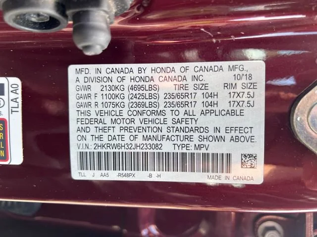 Used 2018 Basque Red Pearl II Honda LX image 17