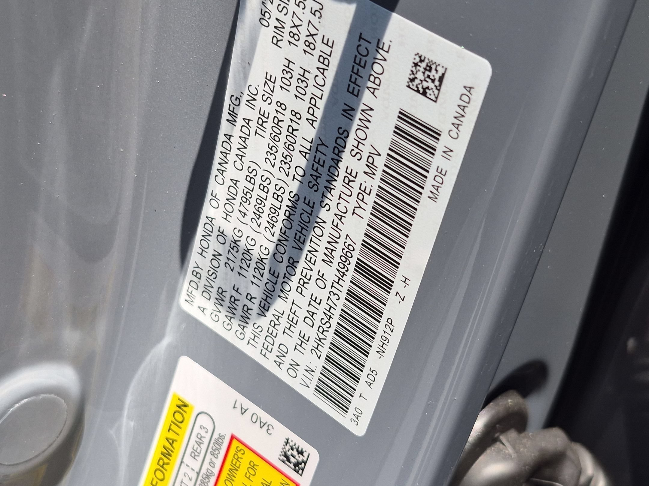New 2026 Urban Gray Pearl Honda EX-L image 16