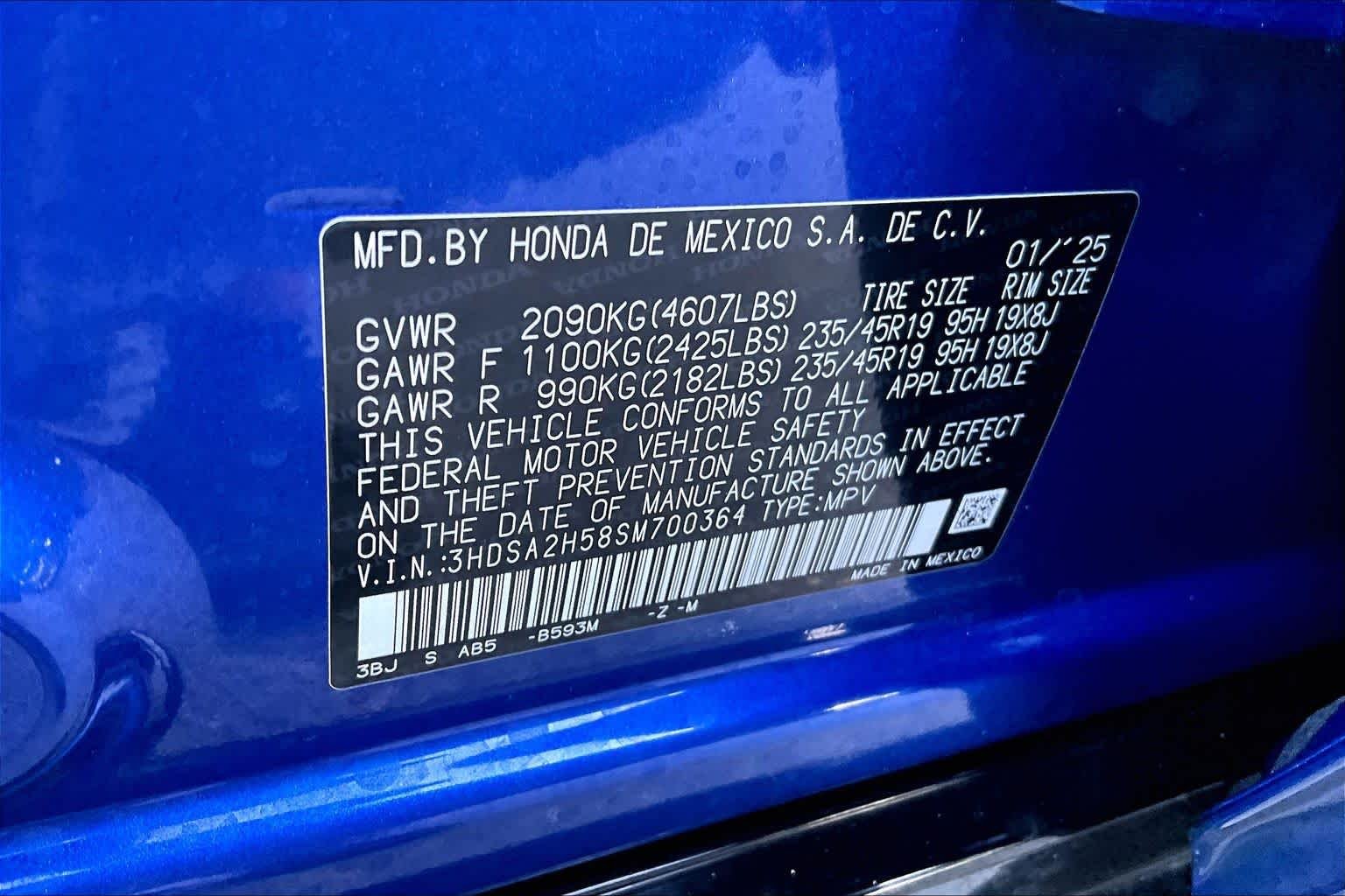 Used 2025 Adriatic Blue Sea Metallic Acura w/A-Spec Package image 34