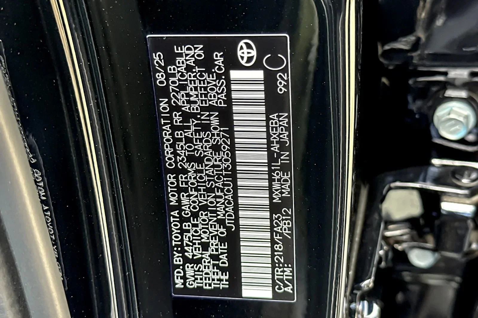 New 2026 Midnight Black Metallic Toyota  SE image 27
