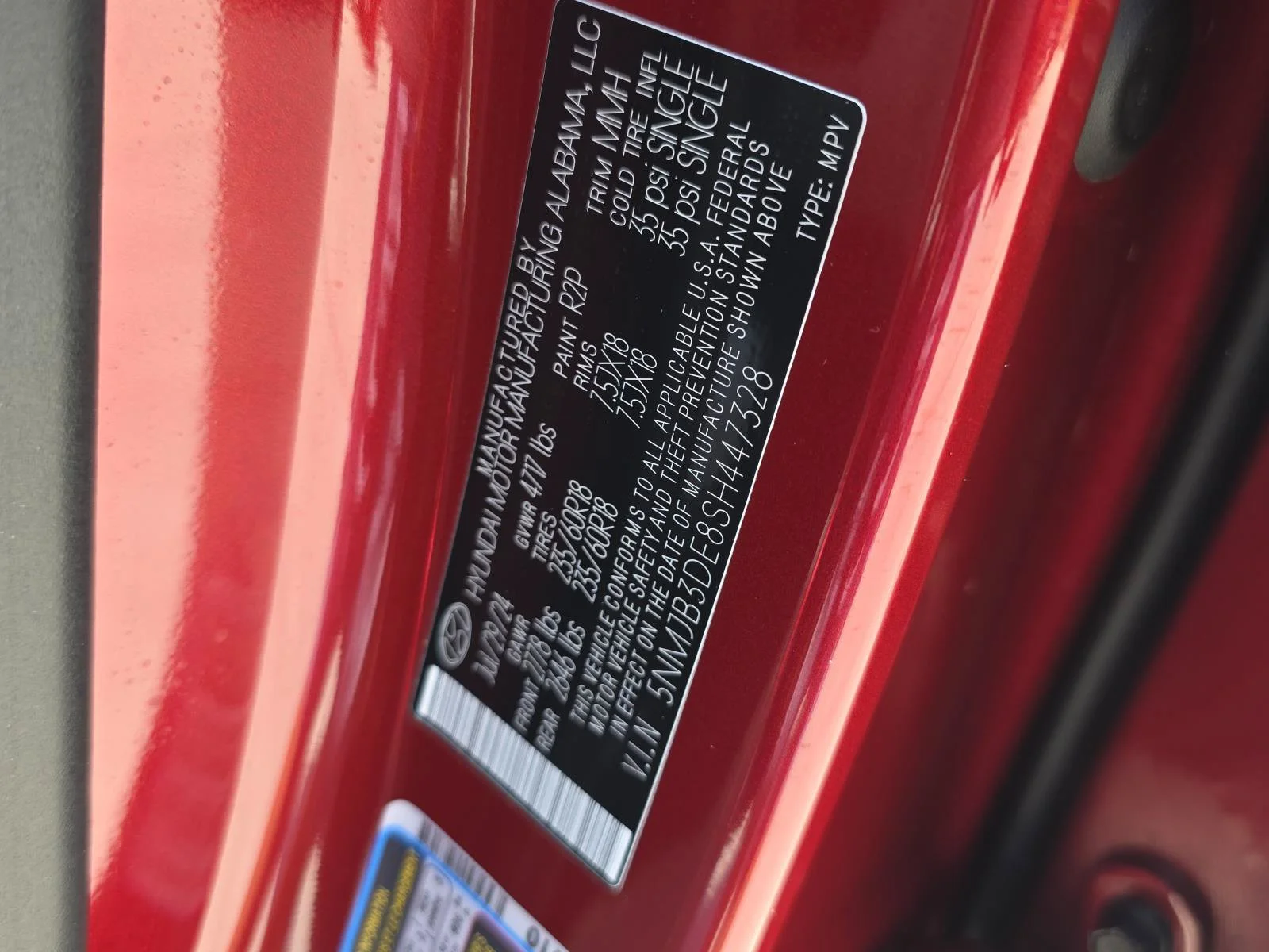 Used 2025 Ultimate Red Hyundai SEL image 21