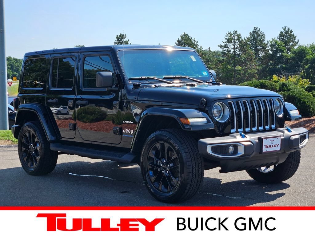 Used 2023 Black Jeep Sahara 4x4 image 1