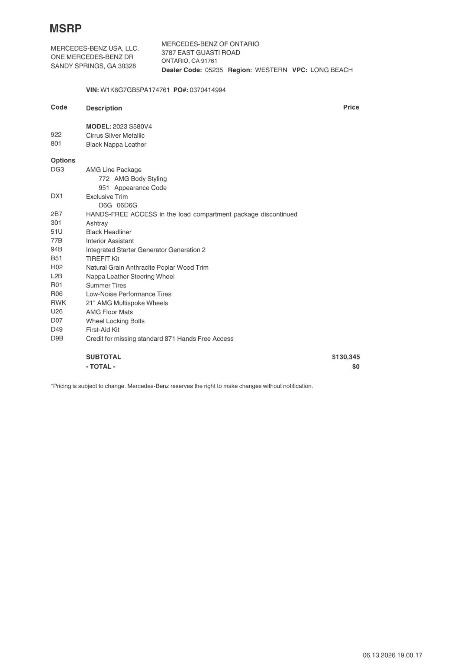 Certified Used 2023 Cirrus Silver Mercedes-Benz S 580 image 2