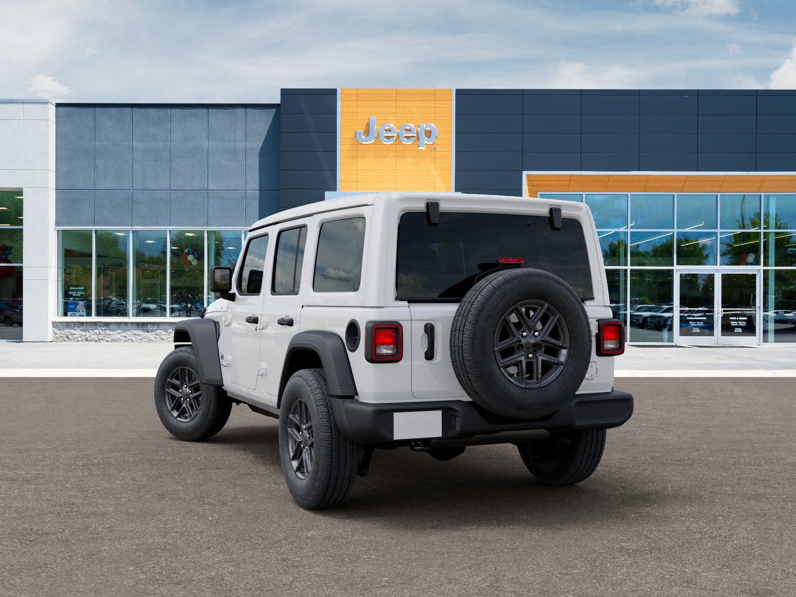 New 2026 Bright White Clear-Coat Exterior Paint Jeep Sport S image 29