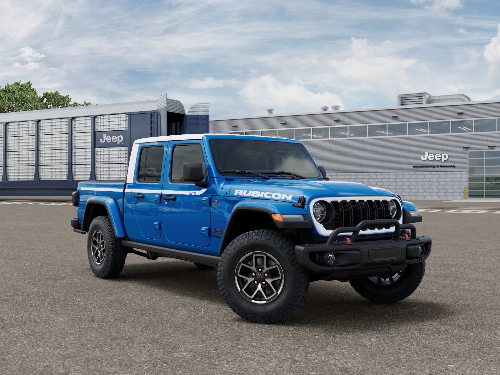 New 2026 Hydro Blue Pearl-Coat Exterior Paint Jeep Rubicon image 3