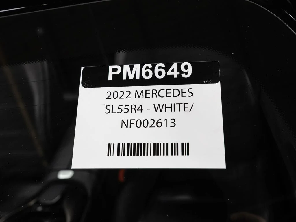 Used 2022 MANUFAKTUR Moonlight White Metallic Mercedes-Benz SL 55 AMG® image 43