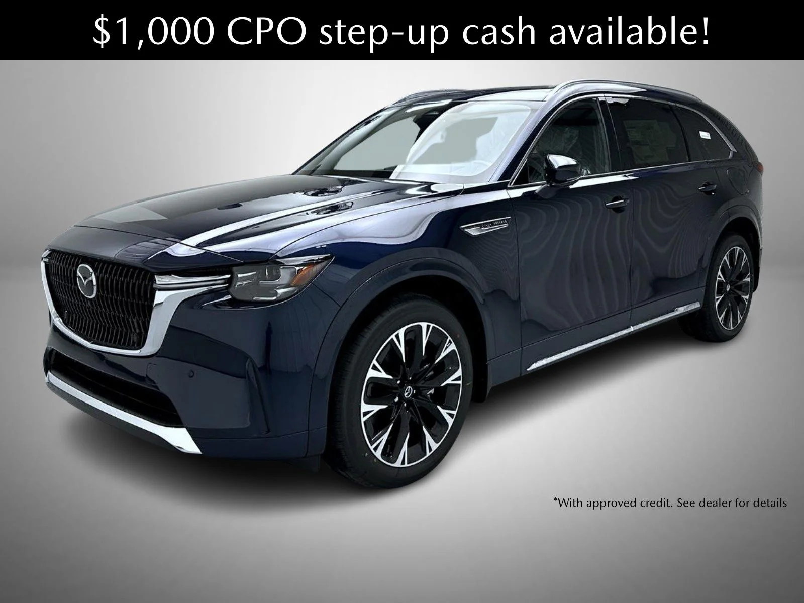 New 2026 Deep Crystal Blue Mica Mazda 3.3 Turbo S Premium Plus AWD image 1