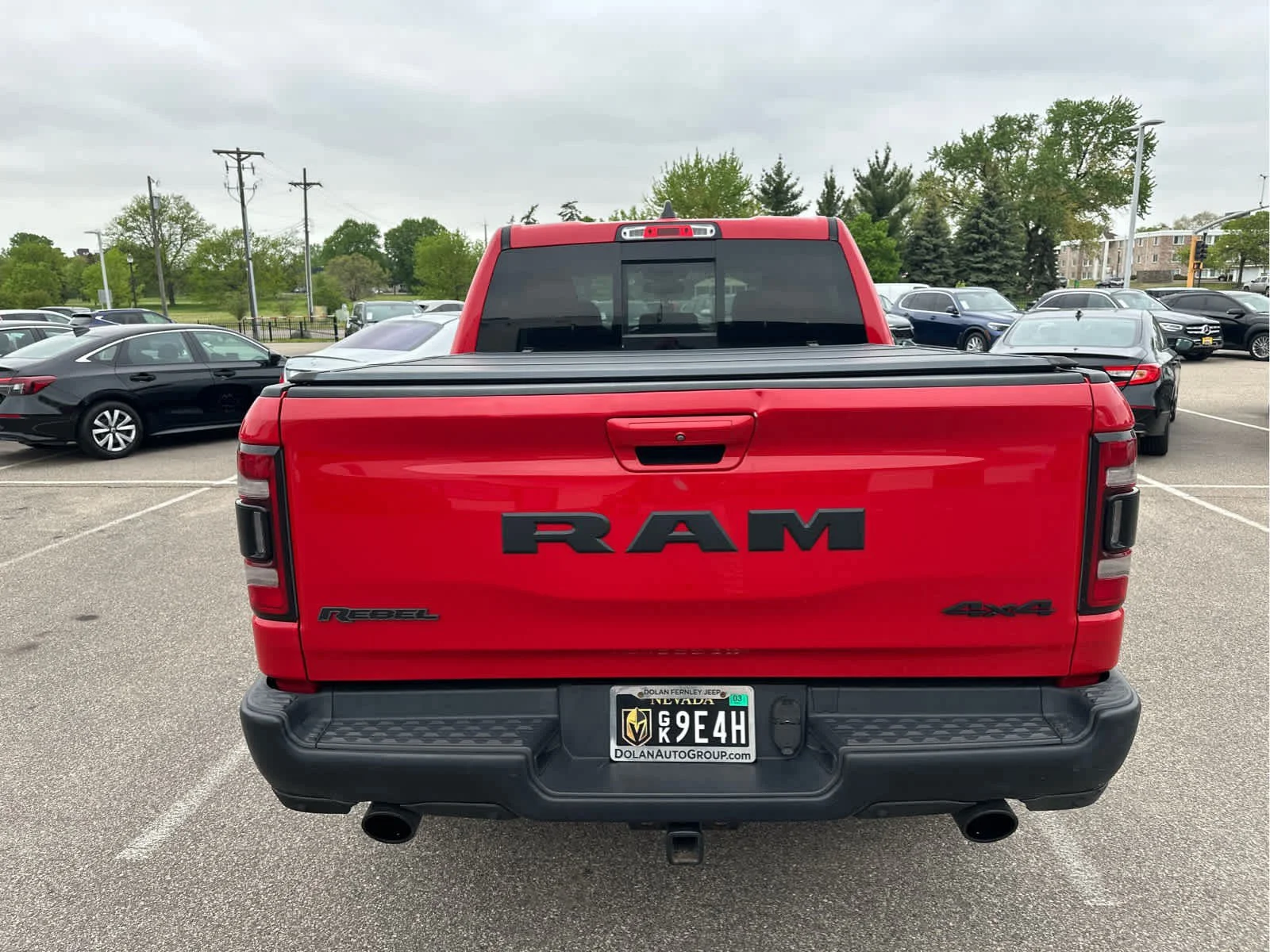 Used 2019 Flame Red Clearcoat Ram Rebel image 9