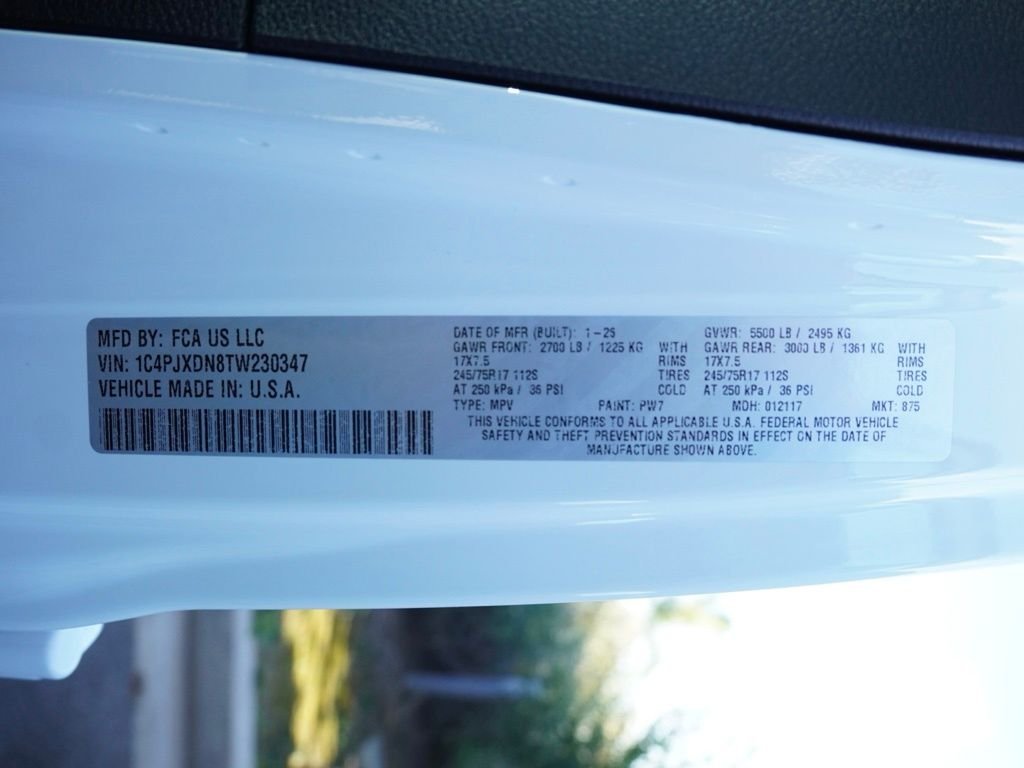 New 2026 Bright White Clear-Coat Exterior Paint Jeep Sport image 28